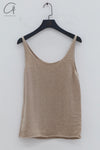 BASERANGE Camisole BAS-KNRT-RC-SU24-NATURALE